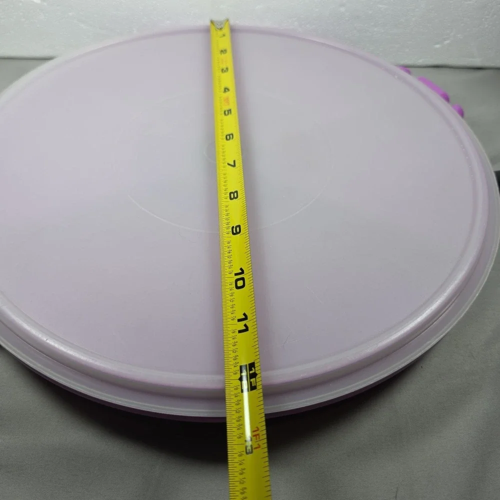 Vintage Purple Tupperware Large  Divided Serving Tray-Tacos, Veggies, Condiments